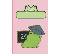 Cute Frog Math Journal with Pink Background: 120 Graphed Pages for Your Number Adventures