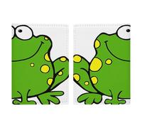 Cute Frog Passport Holder Slim PU Leather Passports Wallet Portable Passports Protector Passport Cover