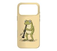 Cute Frog Playing Clarinet Funny Clarinet Player School Band Case for iPhone 17 Pro Max