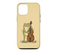 Cute Frog Playing Double Bass Funny Acoustic Bass Symphony Case for iPhone 12/12 Pro