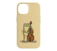 Cute Frog Playing Double Bass Funny Acoustic Bass Symphony Case for iPhone 14