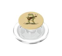 Cute Frog Playing Ukulele Funny Ukulele Player Island Music PopSockets PopGrip for MagSafe