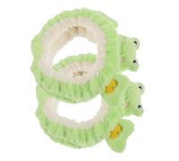 Cute Frog Plush Headband Flannel 2 Pcs Hair Accessory for Makeup
