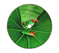 Cute Frog Print Christmas Tree Skirt Festive Decoration For The Perfect Holiday Ambience
