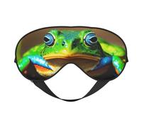 Cute Frog Print Eye Mask,Silk-Like Sleep Mask,Night Sleeping Mask for Men Women,for Sleep Relaxation