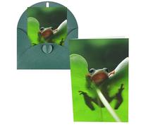 Cute Frog Print Thank You Cards Greeting Cards With Envelopes Blank Note Cards 10x15 cm Perfect for Thank Yous Invitations