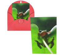 Cute Frog Print Thank You Cards Greeting Cards With Envelopes Blank Note Cards 10x15 cm Perfect for Thank Yous Invitations