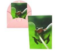 Cute Frog Print Thank You Cards Greeting Cards With Envelopes Blank Note Cards 10x15 cm Perfect for Thank Yous Invitations
