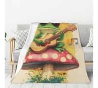 Cute Frog Print Throw Blanket Bed Blanket Soft Cozy Flannel Fleece Blankets For Couch Chair Outdoor Travel Camping