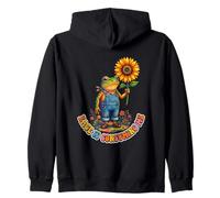 Cute Frog Rage Is Consuming Me Funny Farmer Zip Hoodie