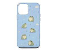 Cute Frog Rainy Day Kawaii Pattern Case for iPhone 12 mini
