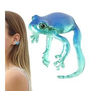 Cute Frog Rings,Animal Ring - Open Adjustable Funny Weird Nature-Themed Finger Jewelry For Adults Kids Women Girls Animal Lovers
