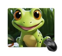 Cute Frog Square Mouse Pad Portable Computer Mousepad with Non-Slip Rubber Base 18 * 22cm Ultra-Thin Gaming Mouse Mat for Computer Laptop Office Desk Accessories