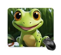 Cute Frog Square Mouse Pad Portable Computer Mousepad with Non-Slip Rubber Base 25 * 30cm Ultra-Thin Gaming Mouse Mat for Computer Laptop Office Desk Accessories