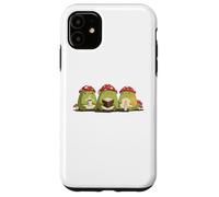 Cute Frog Tres Reyes Magos Three Wise Frogs Hygge Kawaii Art Case for iPhone 11