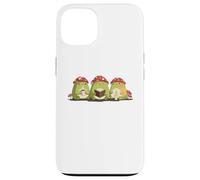 Cute Frog Tres Reyes Magos Three Wise Frogs Hygge Kawaii Art Case for iPhone 13