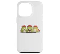 Cute Frog Tres Reyes Magos Three Wise Frogs Hygge Kawaii Art Case for iPhone 13 Pro