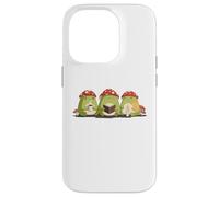 Cute Frog Tres Reyes Magos Three Wise Frogs Hygge Kawaii Art Case for iPhone 14 Pro