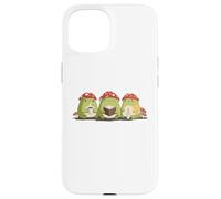 Cute Frog Tres Reyes Magos Three Wise Frogs Hygge Kawaii Art Case for iPhone 15