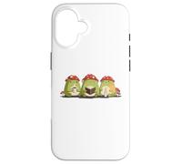 Cute Frog Tres Reyes Magos Three Wise Frogs Hygge Kawaii Art Case for iPhone 16