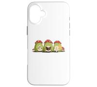 Cute Frog Tres Reyes Magos Three Wise Frogs Hygge Kawaii Art Case for iPhone 16 Plus
