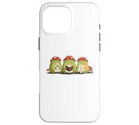 Cute Frog Tres Reyes Magos Three Wise Frogs Hygge Kawaii Art Case for iPhone 16 Pro Max
