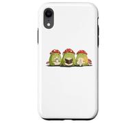 Cute Frog Tres Reyes Magos Three Wise Frogs Hygge Kawaii Art Case for iPhone XR