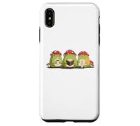 Cute Frog Tres Reyes Magos Three Wise Frogs Hygge Kawaii Art Case for iPhone XS Max