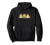 Cute Frog Tres Reyes Magos Three Wise Frogs Hygge Kawaii Art Pullover Hoodie