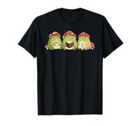 Cute Frog Tres Reyes Magos Three Wise Frogs Hygge Kawaii Art T-Shirt