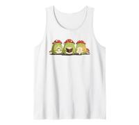 Cute Frog Tres Reyes Magos Three Wise Frogs Hygge Kawaii Art Tank Top