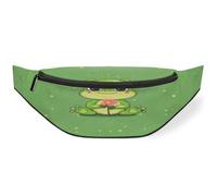 Cute Frog Waist Bag Pack for Women Men Kids Girls Boys Fanny Pack Bumbags Pouch Purses Belt Bag for Travel Sport Running