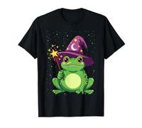 Cute Frog Wizard Hat Cottagecore Aesthetic T-Shirt