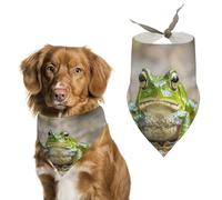 Cute FrogPet Scarf Dog Bandana for Small Medium Large Exquisite Unique Cat Dogs Kerchief Premium Fabric Cute Triangle Cat Dogs Bibs Scarf