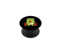 Cute Frogs Amphibian Sweeet Berries Strawberry Frog PopSockets Adhesive PopGrip