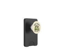 Cute Frogs Playing Ukulele Music Art Do Not Worry Be Hoppy PopSockets PopWallet for MagSafe