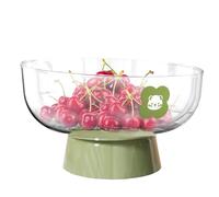 Cute Fruit Bowl with Base - Fruit Bowl for Kitchen Counter | Decorative Bowl for Kitchen Counter for Desktop Decoration | Candy Snack Holder, Tall Bowl, Table Display