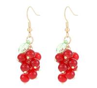 Cute Fruit Dangle Earrings 3D Orange Grape Cherry Drop Earrings Creative Dainty Fruity Earrings Summer Fruit Earrings Jewelry Gifts, Acrylic, No Gemstone