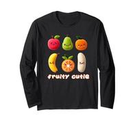 Cute Fruit Fruity Cutie Kawaii Banana Orange Pear Long Sleeve T-Shirt