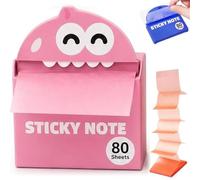 Cute Fruit Monster Pop-Up Sticky Notes Dispenser (Peach, one-Size)