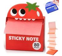 Cute Fruit Monster Pop-Up Sticky Notes Dispenser (Tomato, one-Size)
