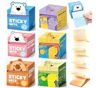 Cute Fruit Monster Pop-Up Sticky Notes Dispenser (V-6PCS, one-Size)