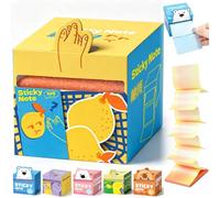 Cute Fruit Monster Pop-Up Sticky Notes Dispenser (YE, one-Size)