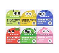 Cute Fruit Pop-Up Sticky Note, 6 Transparent Pull Out Sticky Notes