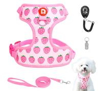 Cute Fruit Print Easy Walk No Pull Adjustable Puppy Cat Vest Harness and Lead Set for Small Medium Dogs
