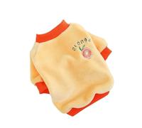 Cute fruit print fleece jackets for pets in winter - various styles of warm clothing for Teddy, French Bulldog(B,M)