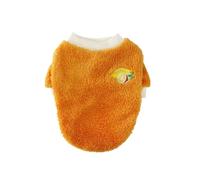 【Cute Fruit Print】Pet Apparel Autumn/Winter Skin-Friendly Warm Pullover Sweater for Dogs and Cats, Soft Fleece Puppy Clothing(A,S)