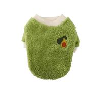 Cute Fruit Print Winter Warm Pullover Soft Pet Clothes Soft Cat Dogs Clothing Pet Puppy Winter Vest Costume(Green,L)