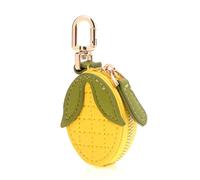 Cute Fruit Shape Coin Purse Cartoon Banana Lemon Watermelon Small Wallet Keychain PU Leather Wallet Pendant Lovely Bag Charms
