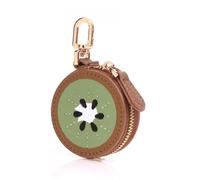 Cute Fruit Shape Coin Purse Cartoon Banana Lemon Watermelon Small Wallet Keychain PU Leather Wallet Pendant Lovely Bag Charms